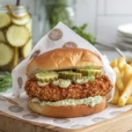 crispy dill chicken burger9