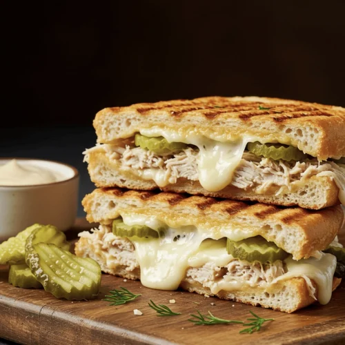 Dill Pickle Chicken Melts 4 dill chicken cheese melt 1