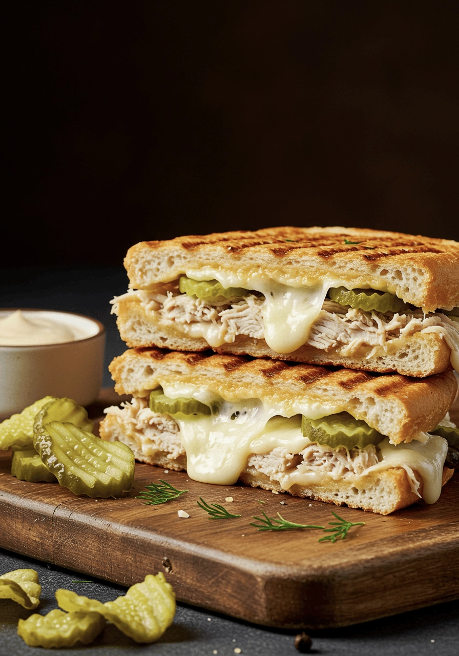 Dill Pickle Chicken Melts 3 dill chicken cheese melt 1