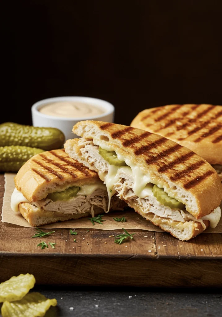 Dill Pickle Chicken Melts 3 dill chicken cheese melt 3