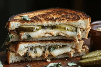 Dill Pickle Chicken Melts 2 dill chicken cheese melt 6