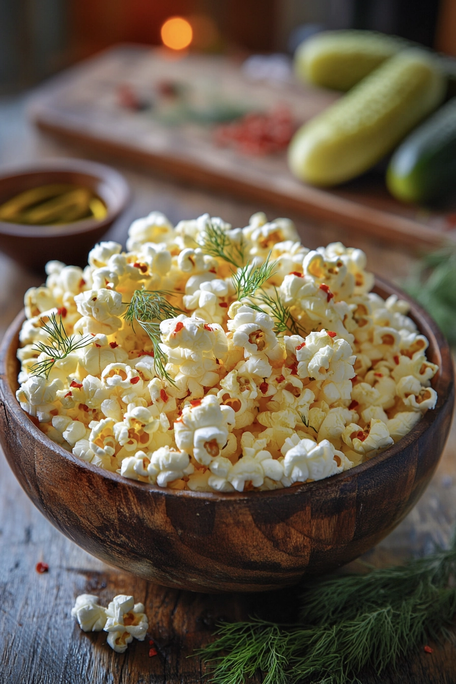 Spicy Dill Pickle Popcorn 3 dillpopcorn