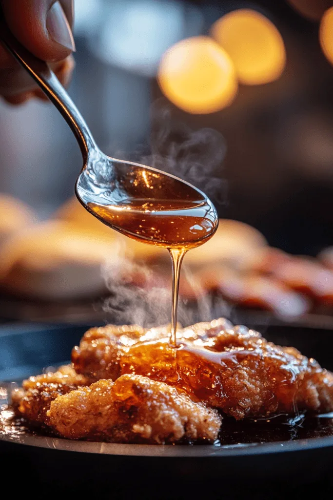 Hot Honey Fried Chicken Sandwich with Crispy Maple Bacon 3 fried chicken sandwich2