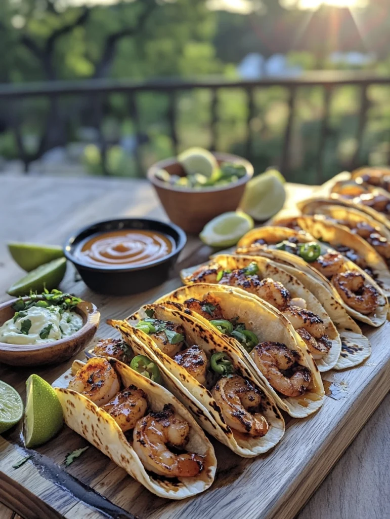 Hot Honey Garlic Butter Shrimp Tacos 2 honey shrimp tacos2