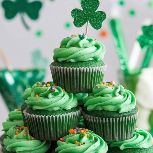 Festive St. Patrick's Day Green Cupcakes 2 image
