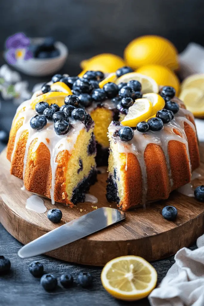 lemon blueberry pound cake3