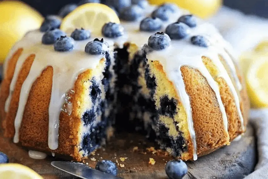 Lemon Blueberry Pound Cake – Buttery, Moist & Bursting with Flavor 1 lemon blueberry pound cake4