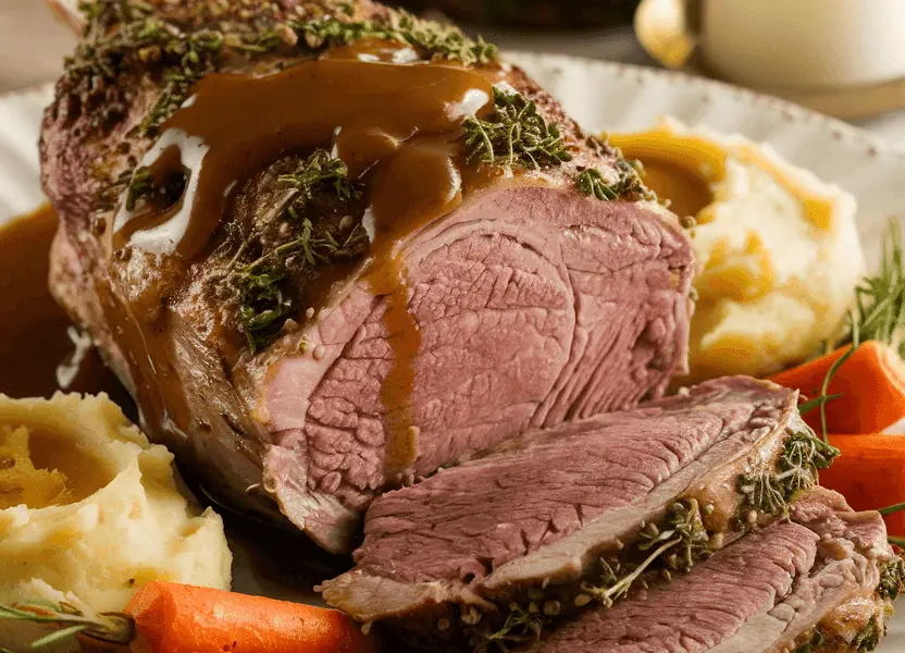The Perfect Easter Herb-Crusted Roasted Leg of Lamb 1 herb encrusted leg of roast lamb
