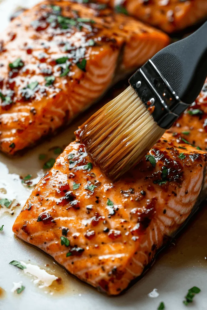 Honey-Chipotle Glazed Salmon with Avocado Mango Salsa 4 salmon salsa7