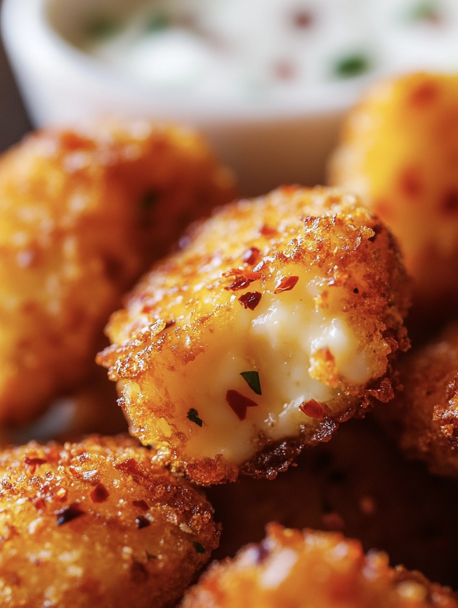 Sriracha Honey Fried Halloumi Bites with Garlic Yogurt Dip 3 sriracha haloumi bites 4
