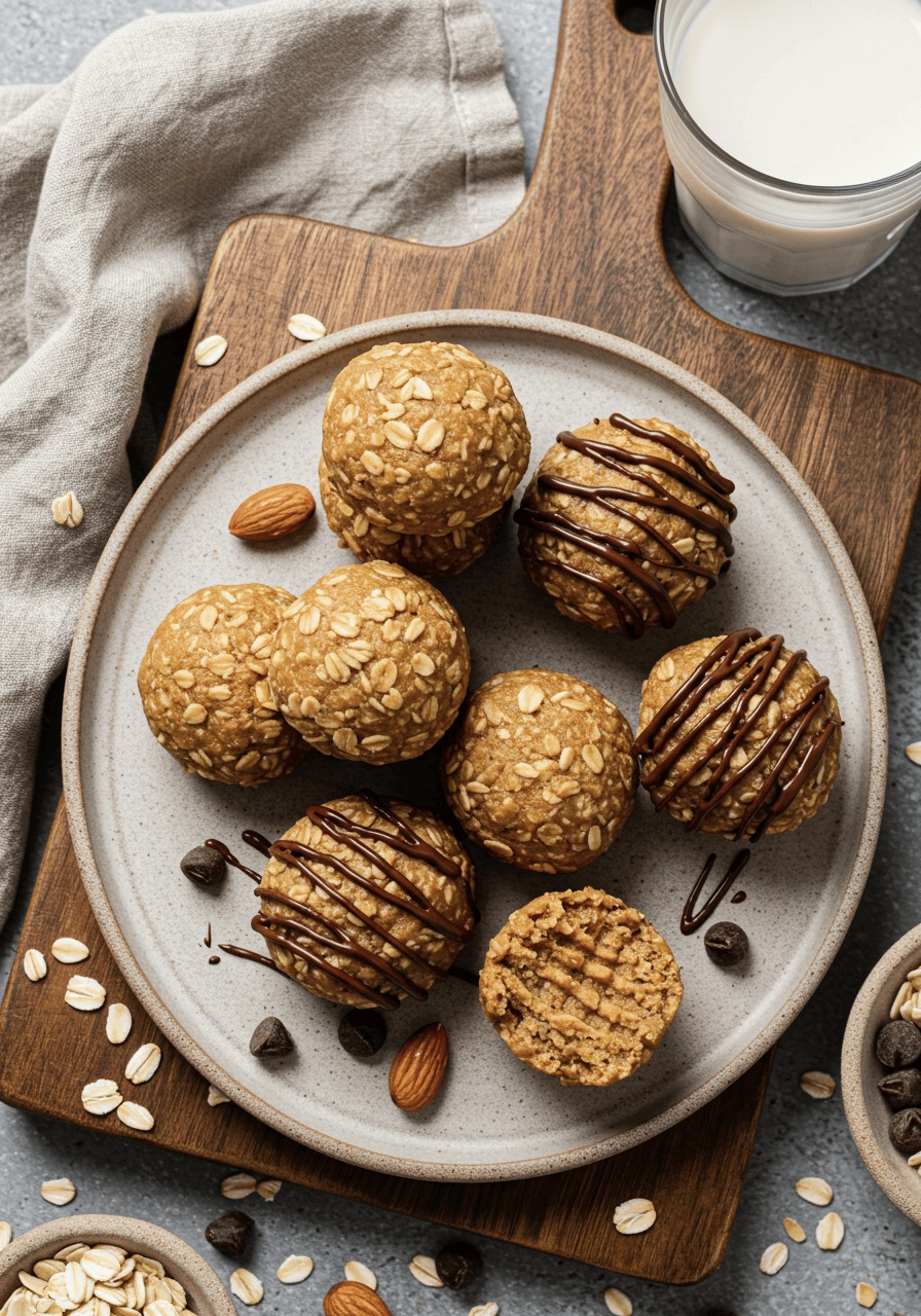 Crazy Simple Peanut Butter Oat Bites 5 Peanut butter oat bites