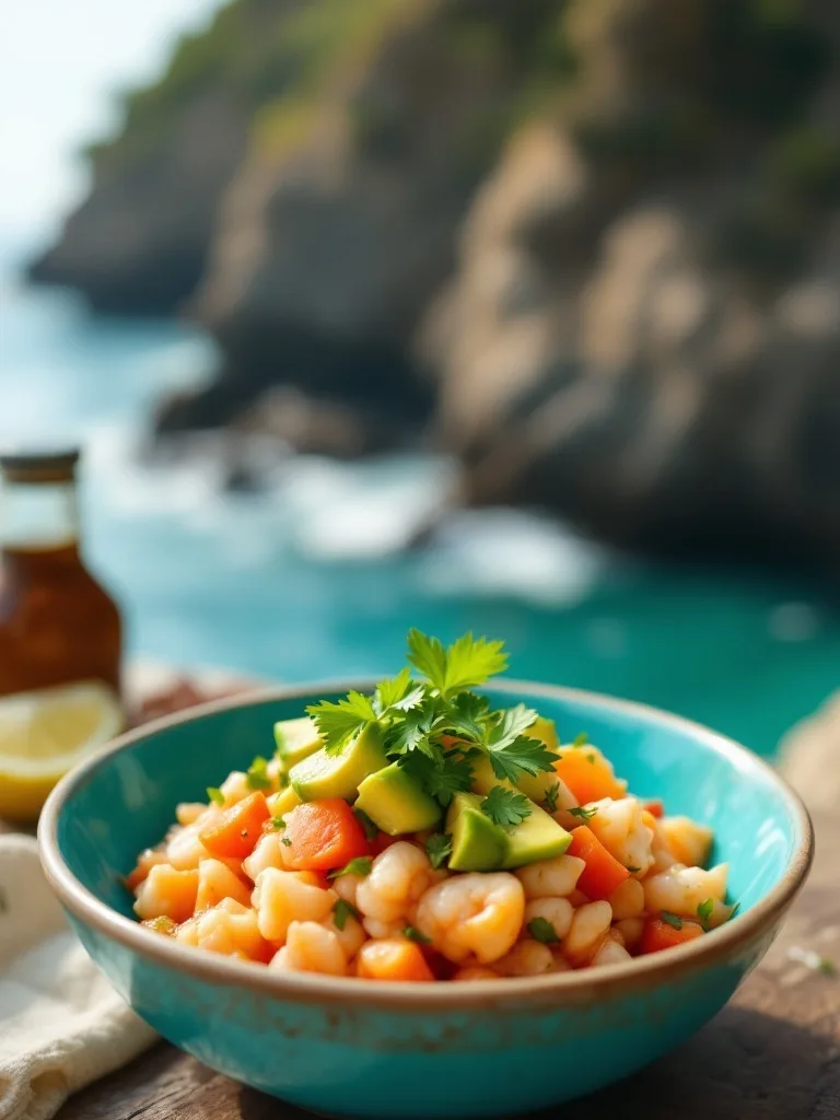 12 Deliciously Authentic Mexican Recipes to Try 2 A bowl of ceviche de camarón with diced avocado and cilantro