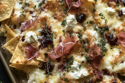 Borderline Genius Crispy Charcuterie Nachos 19 Plate of charcuterie nachos