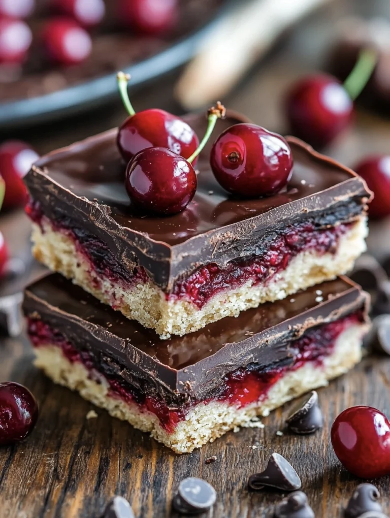 Decadent No-Bake Cherry Chocolate Bar