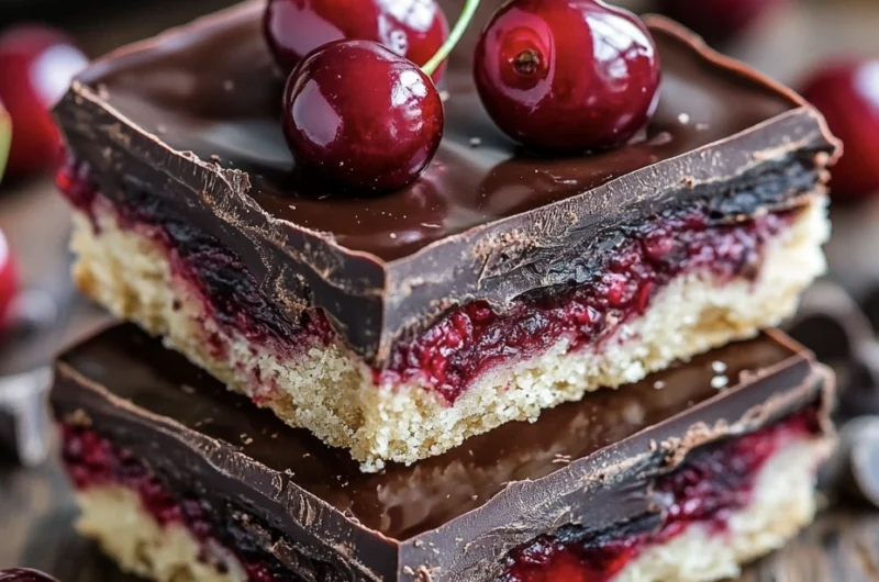 Decadent No-Bake Cherry Chocolate Bar