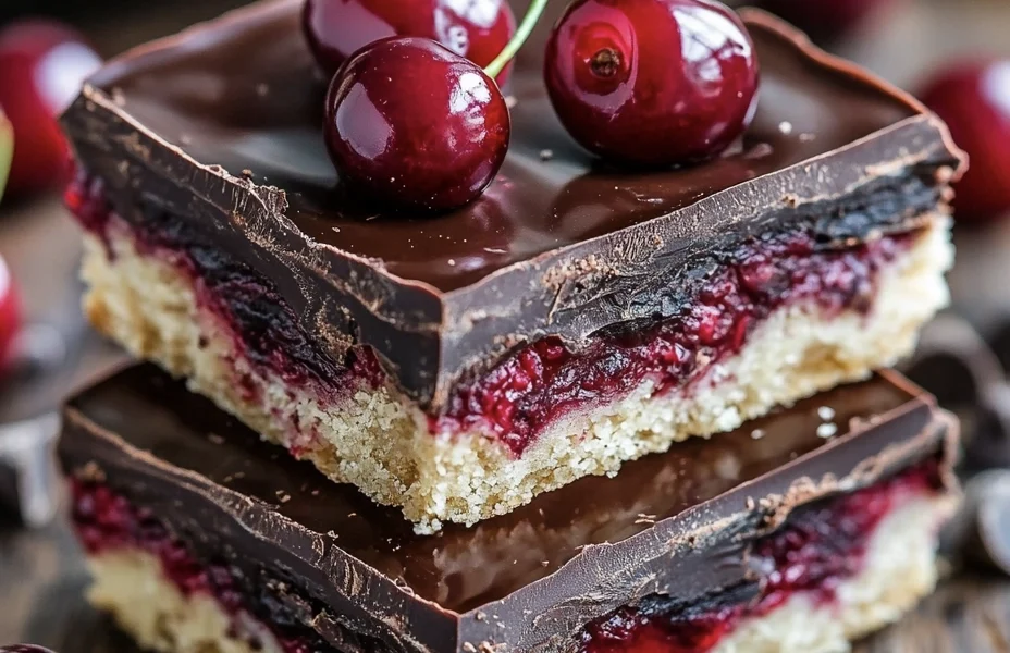 Decadent No-Bake Cherry Chocolate Bar 1 Decadent No-Bake Cherry Chocolate Bar