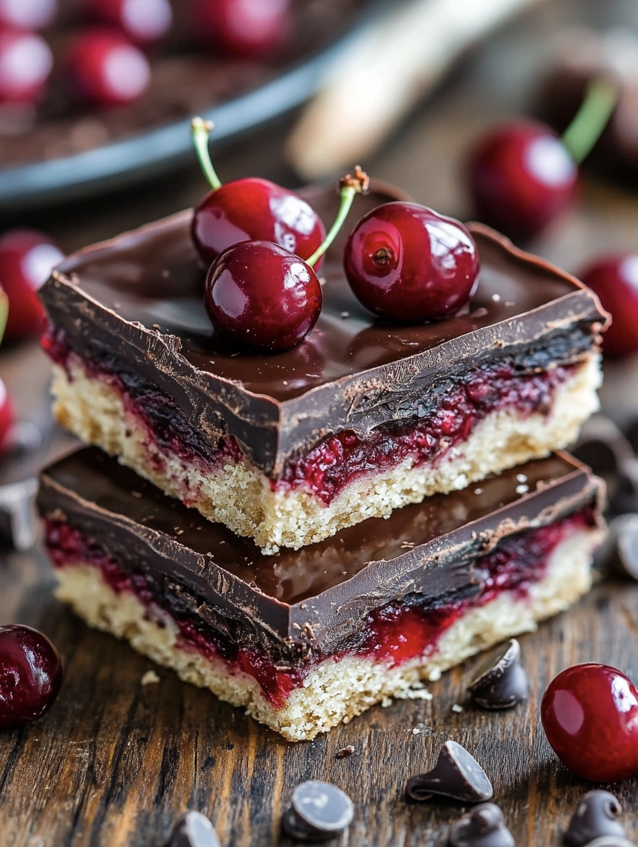 Decadent No-Bake Cherry Chocolate Bar