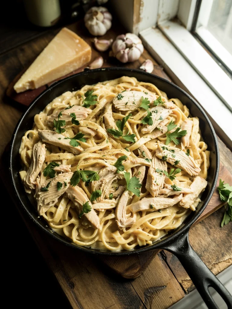 Creamy Chicken Garlic Parmesan Pasta