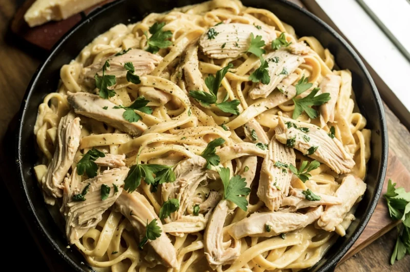 Creamy Chicken Garlic Parmesan Pasta