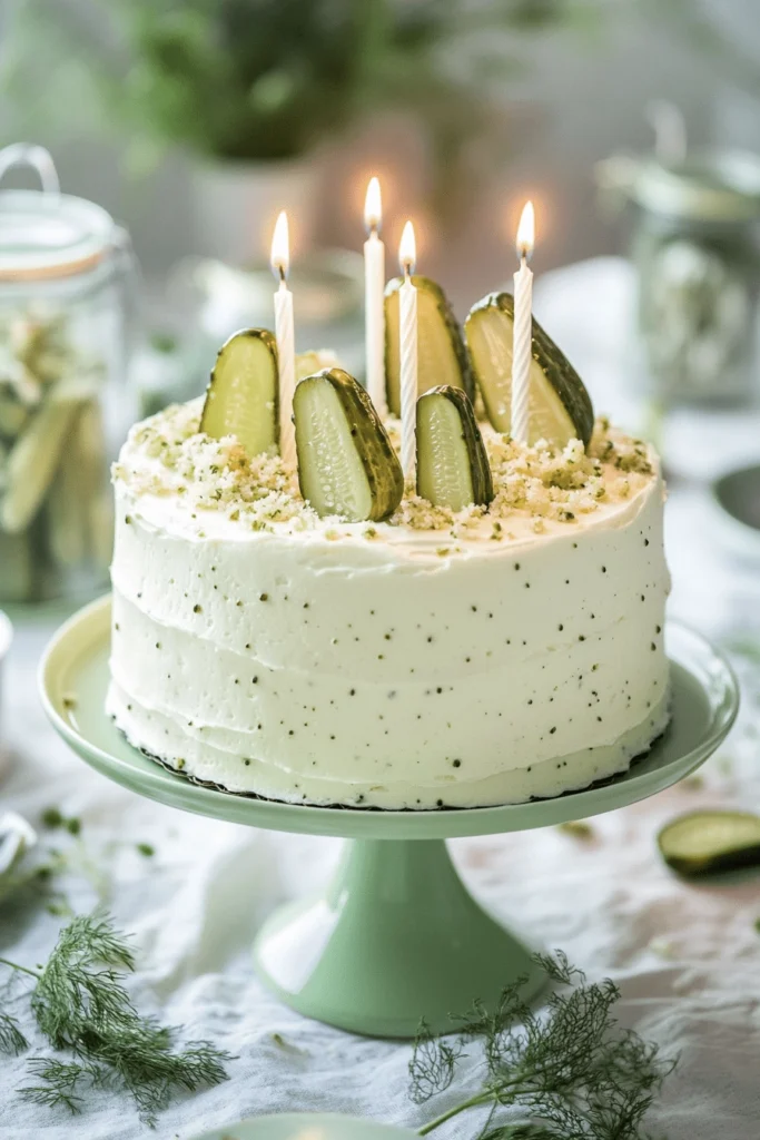 dill pickle birthday cake 5