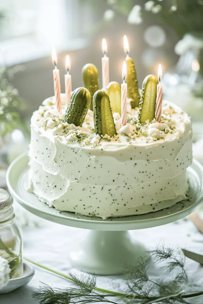 dill pickle birthday cake 6