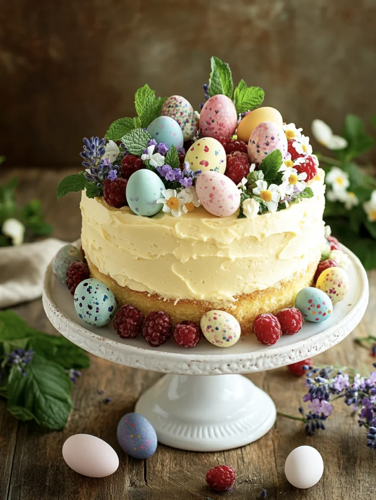 Easy & Elegant Easter Lemon Cake (No Fancy Pans Needed)