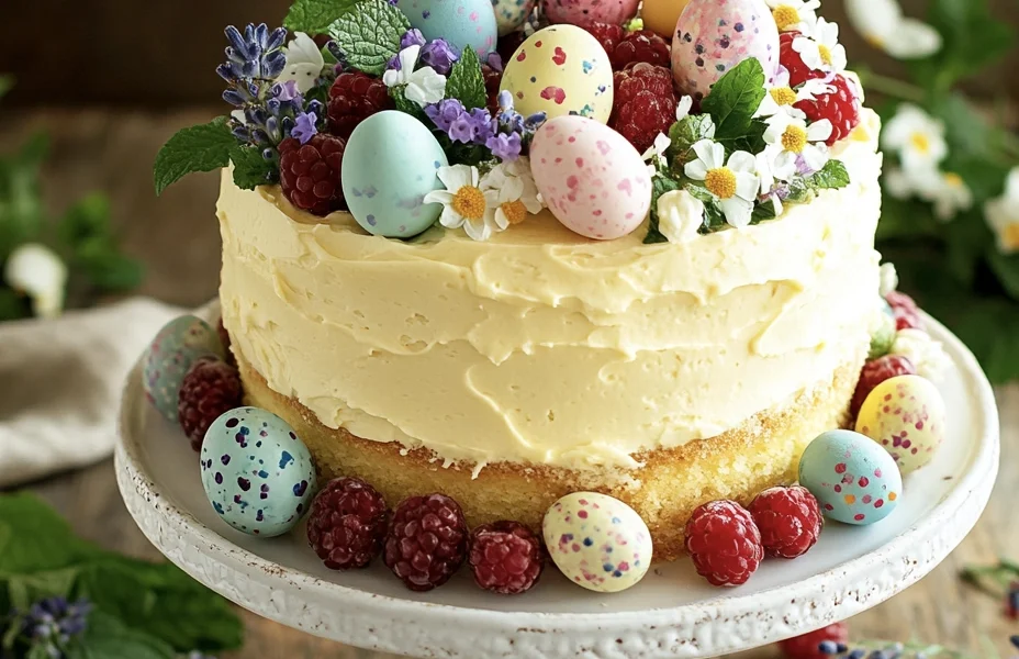 Easy & Elegant Easter Lemon Cake (No Fancy Pans Needed) 1 easter cake 4