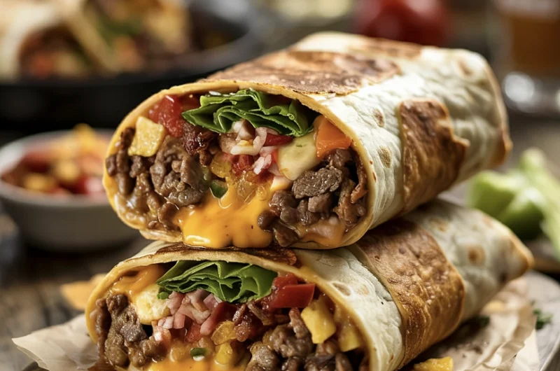 Taco Bell copycat grilled cheese burrito
