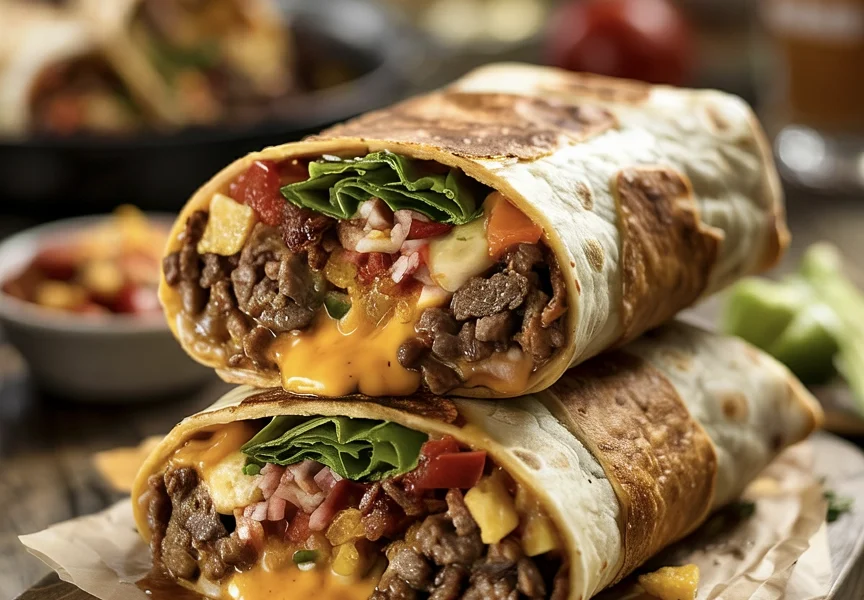 Taco Bell copycat grilled cheese burrito