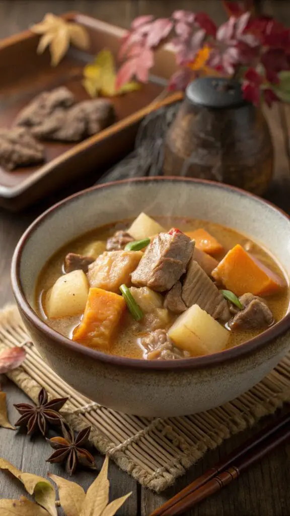 22 Easy Japanese Recipes You Can Make at Home 41 Bowl of Imoni Japanese taro and meat stew