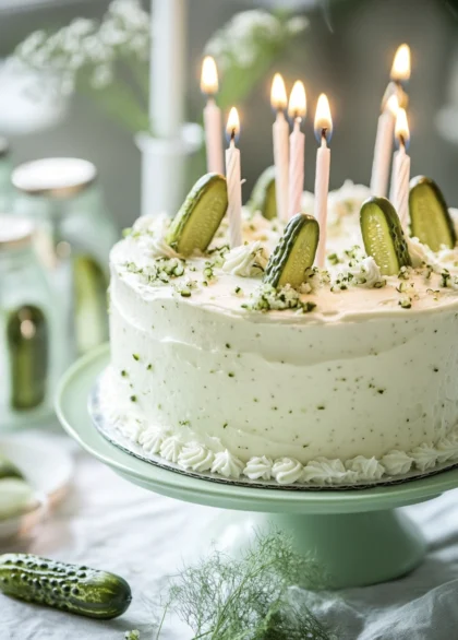 pickle birthday cake 1