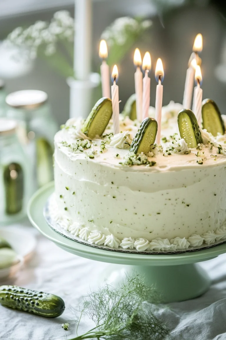Dill Pickle Birthday Layer Cake