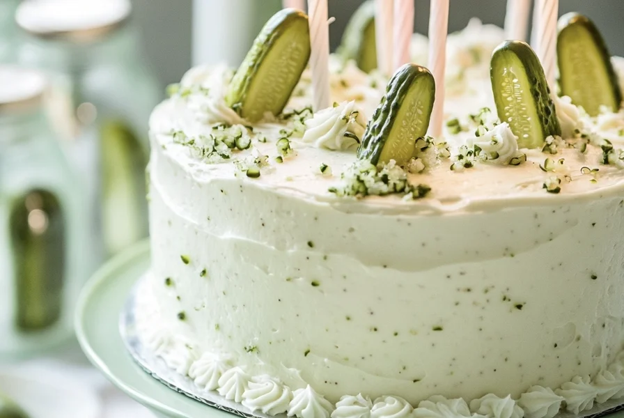 Dill Pickle Birthday Layer Cake 1 pickle birthday cake 1