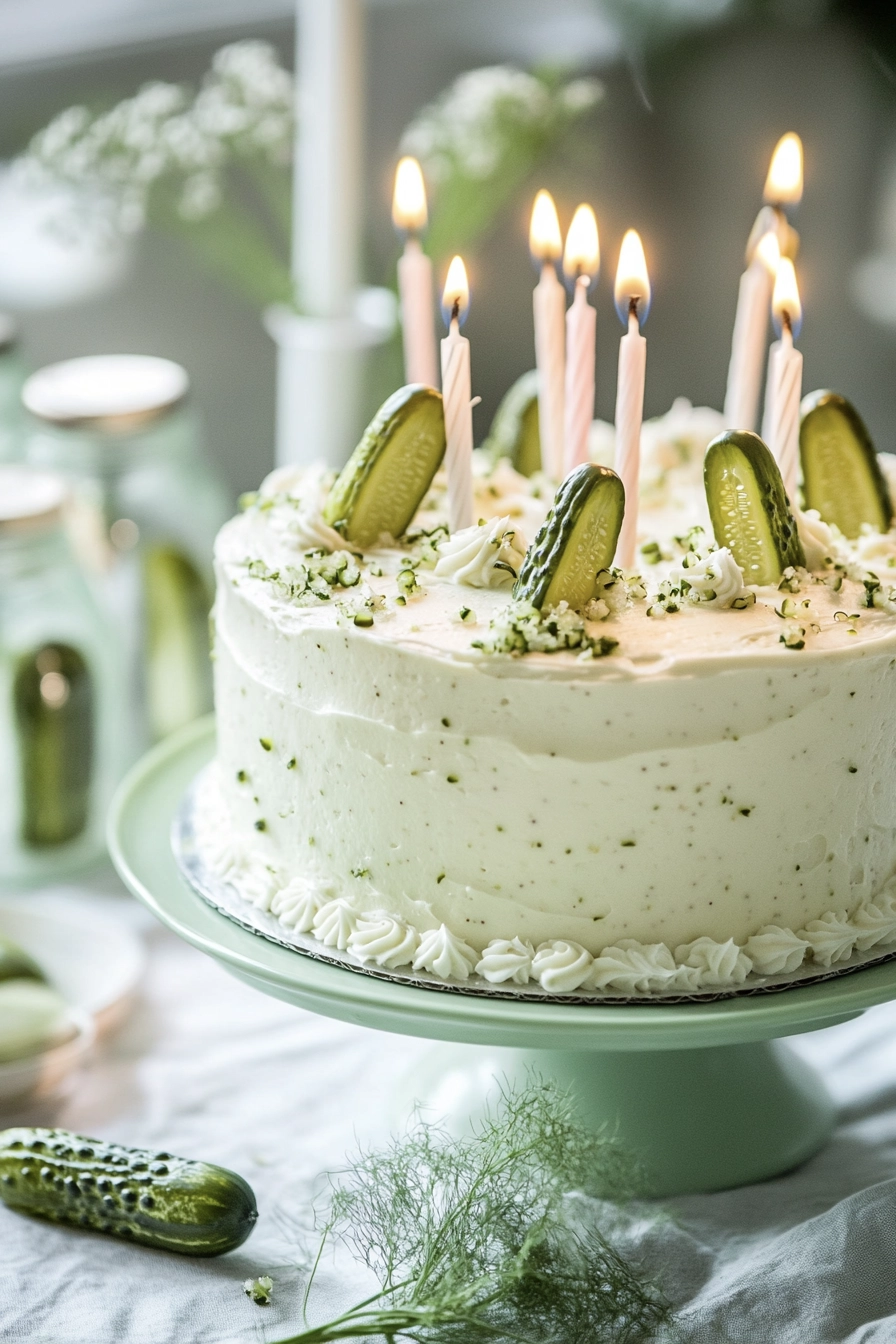 pickle birthday cake 1