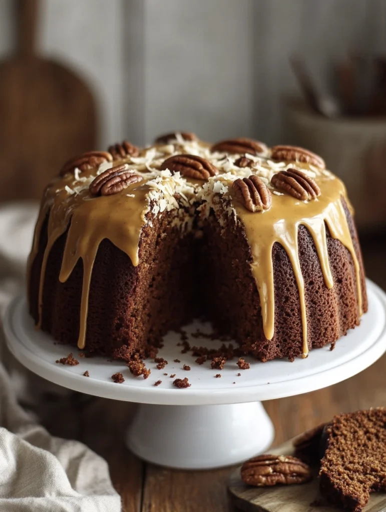 German Chocolate Pecan Pound Cake 3 pound cake