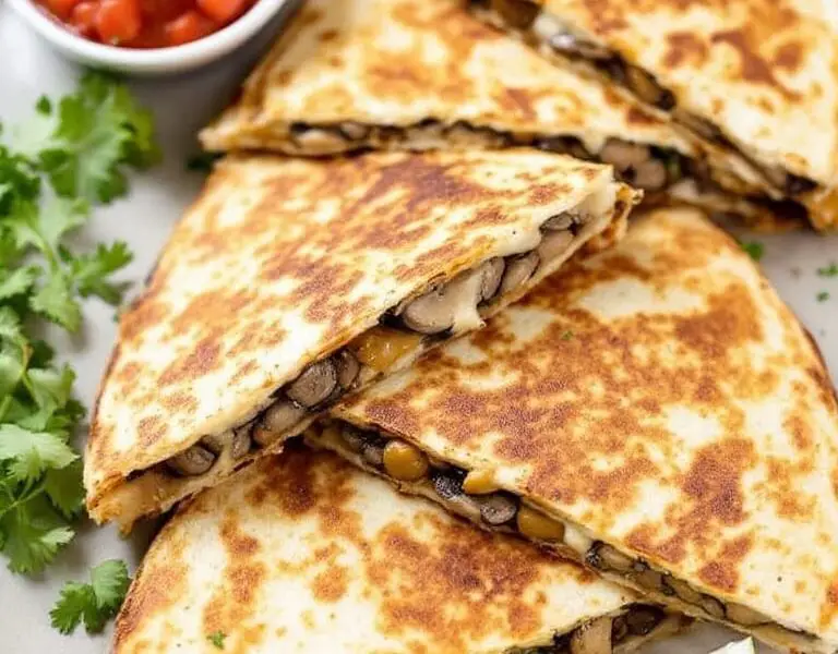 12 Deliciously Authentic Mexican Recipes to Try 1 a plate of quesadillas with oaxaca cheese and mushrooms