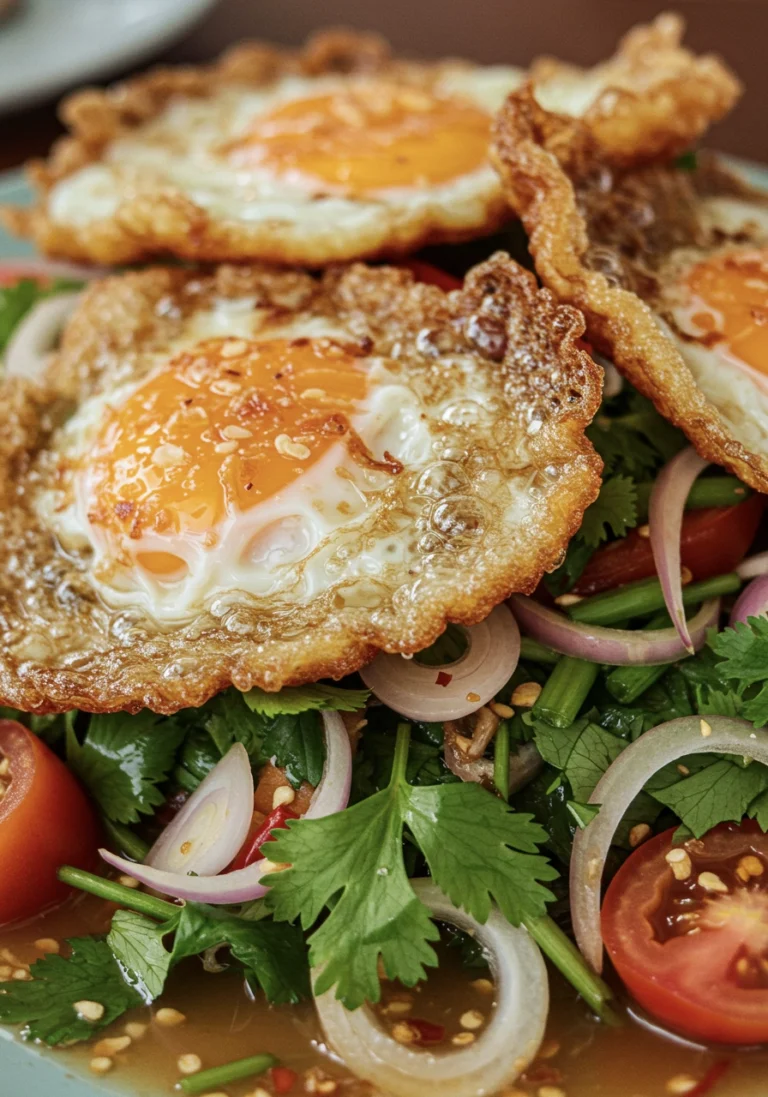 Thai Fried Egg Salad (Yum Khai Dao)