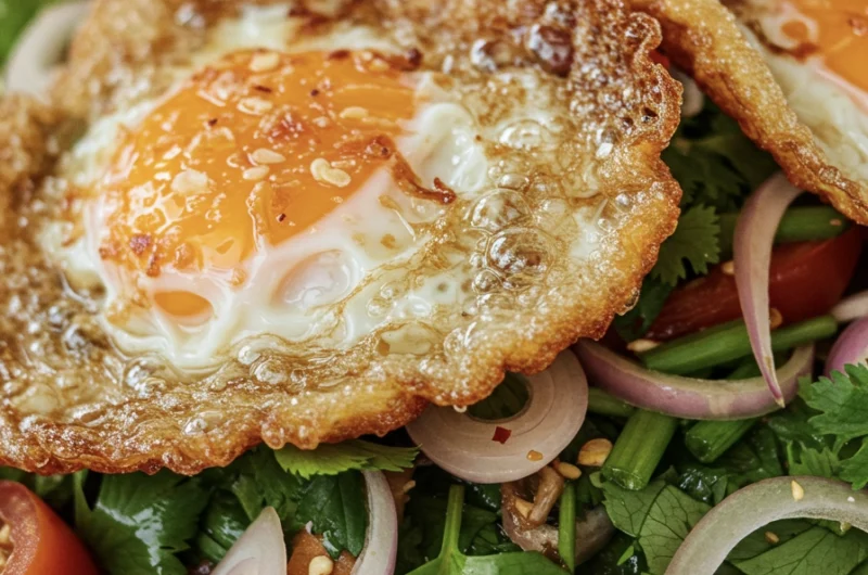 Thai Fried Egg Salad (Yum Khai Dao)