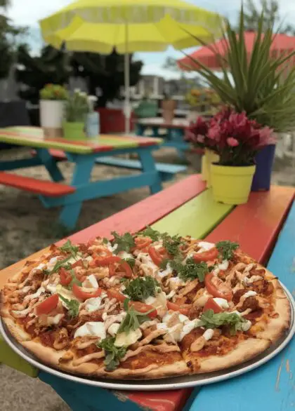 5 ingredient bbq chicken ranch pizza