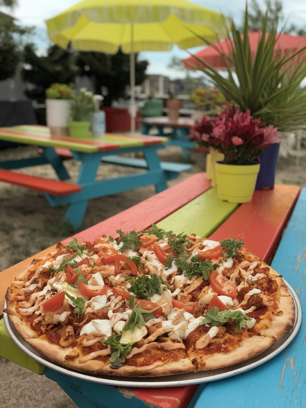 5 ingredient bbq chicken ranch pizza