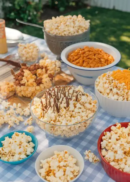 gourmet popcorn bar ideas 1