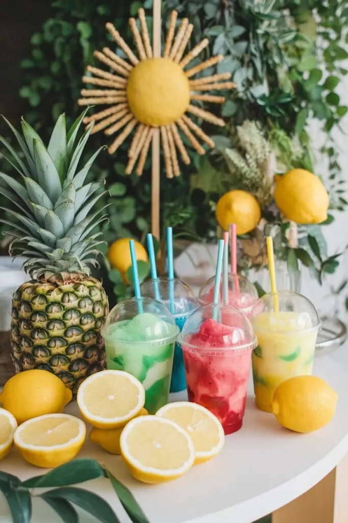 12 Must-Have Foods and Drinks for Ultimate Backyard Movie Nights 6 homemade slushies in various flavors 1