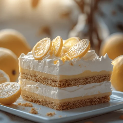 No-Bake Lemon Icebox Cake (5-Minute Dessert!) 4 lemon icebox cake 25