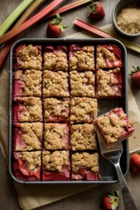 rhubarb crumble bar 1