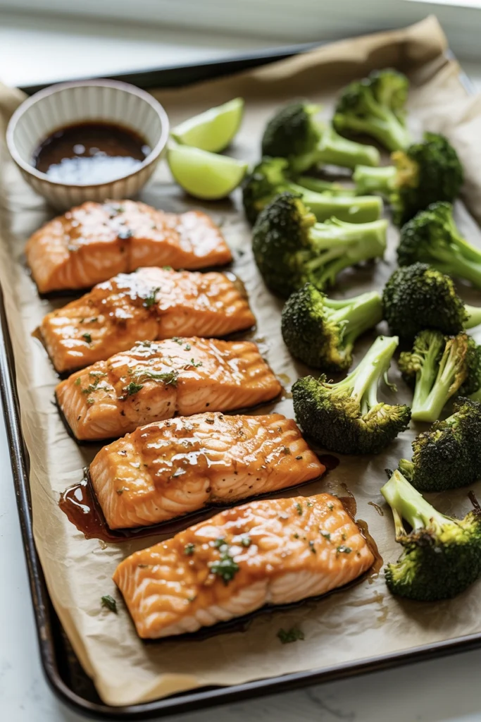 salmon and broccoli 1