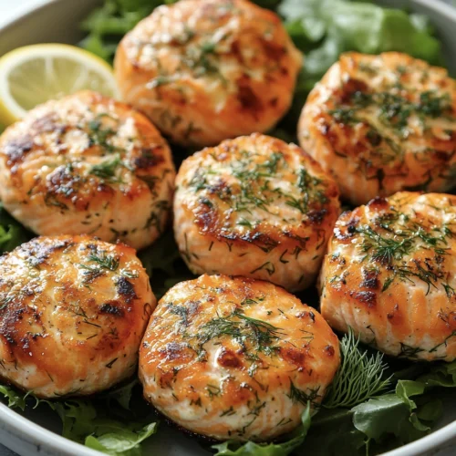 Crispy Salmon Patties with Lemon & Dill (5-Ingredient, Freezer-Friendly!) 6 salmon burger 12