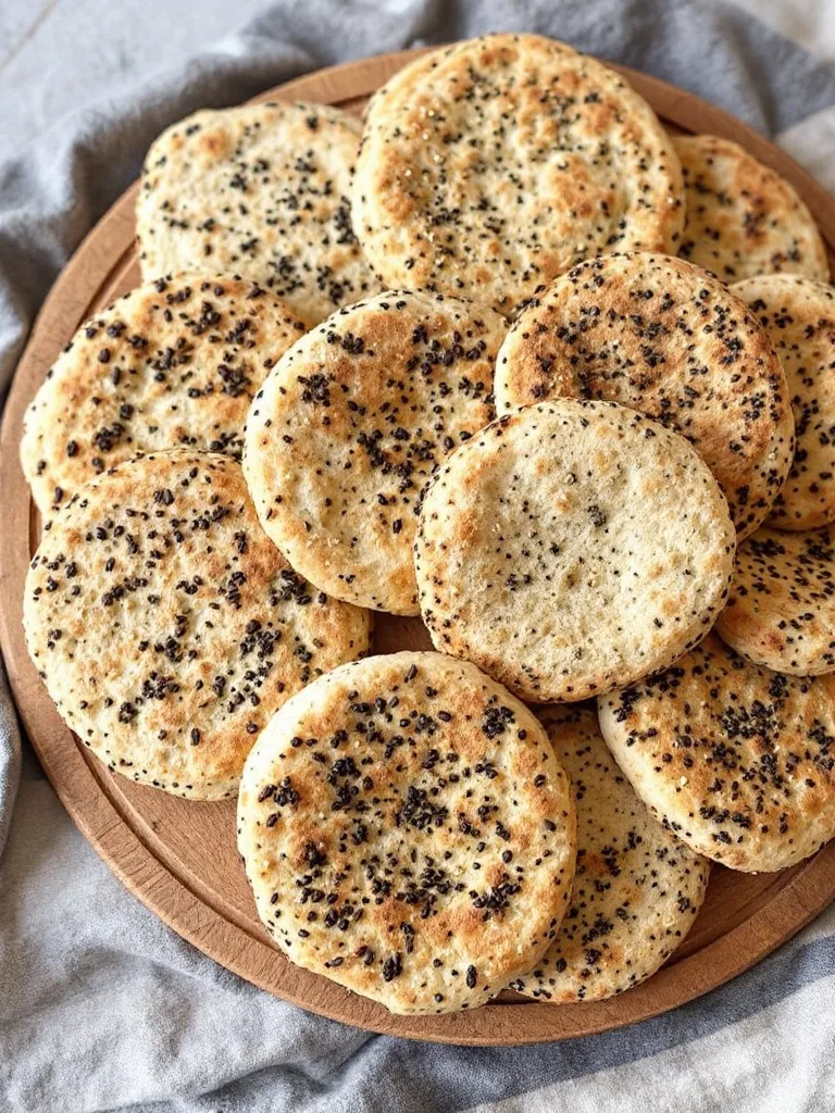 15 Delicious Food Ideas for a Viking-Themed Party 3 A platter of assorted seeded flatbreads, showcasing various toppings.