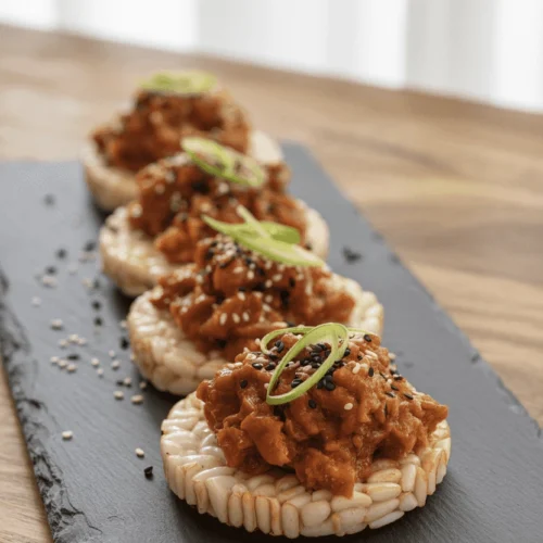 5-Minute Spicy Tuna Crispy Rice Bites 6 spicy tuna rice cakes 2