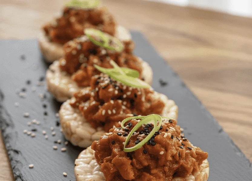 spicy tuna rice cakes 2