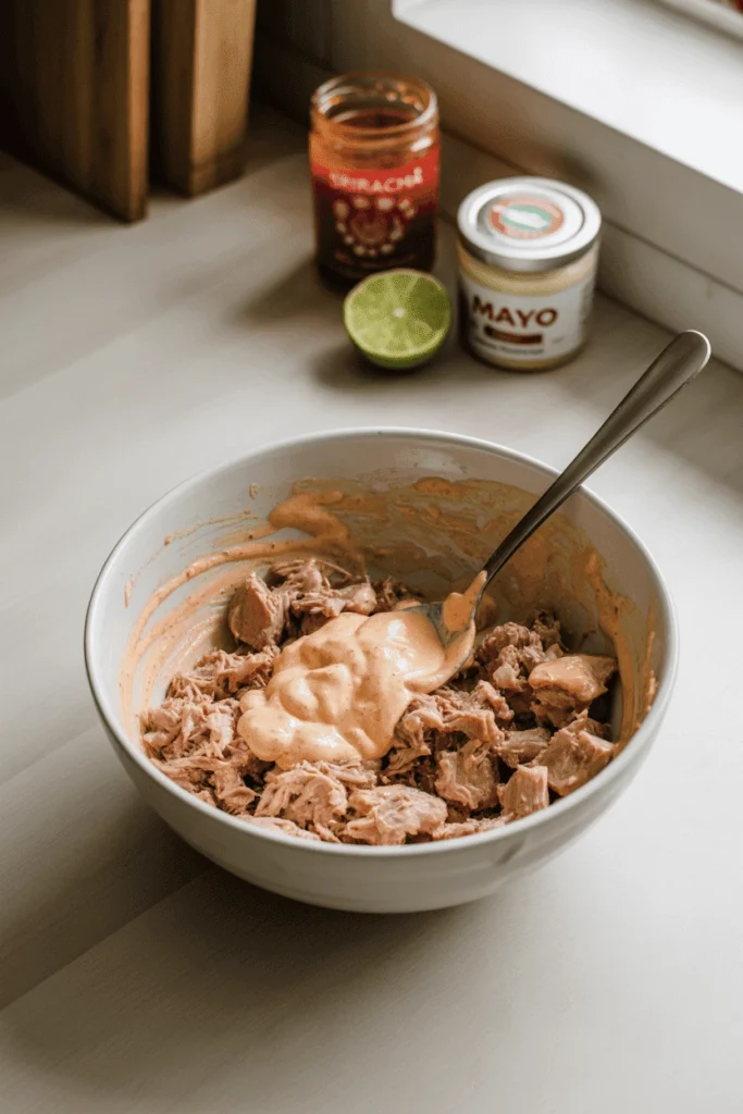 5-Minute Spicy Tuna Crispy Rice Bites 4 spicy tuna rice cakes 6